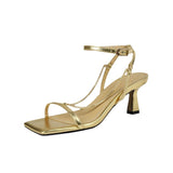 Women's Fashion Sandals, Open-toed Stilettos, Open-toed Chain