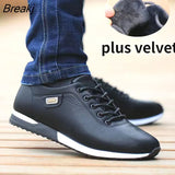Men's PU Leather Business Casual Shoes Men's Outdoor Breathable Sports Shoes Men's Fashion Loafers Walking