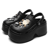 Chunky Platform Sandals 2024 Summer Women Summer Eva Thick Sole Clogs Garden Shoes Woman 2024 New Closed Toe Non-Slip