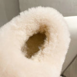 Luxury Winter Snow Boots for Women Long Plush Warm Platform Ankle Boots Woman Thick Bottom Anti Slip Cotton Shoes Plus