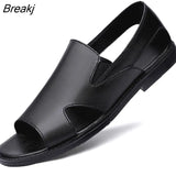 Summer Men's Sandals 2023 Casual Beach Men's Casual Shoes High-quality Leather Men's Sandals