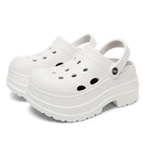 Summer Thick Bottom Clogs Garden Shoes Women Non Slip Waterproof Beach Pool Sandals Woman Eva Closed Toe Platform