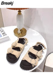 Womens Shoes 2023 Flat Sandals Summer Heels Large Size Suit Female Beige Luxury Without Gladiator Girls Comfort Clogs