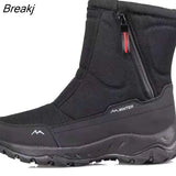 Snow Boots Ladies Winter Shoes Couple Snow Boots Ankle Boots Canvas Plush Boots Zipper Platform Boots Botas
