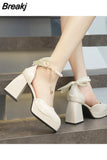 Fashion Pumps Women Shoes High Heels Sandals Luxury Brand 2023 New Spring Summer Pu Leather Party Dress Designer