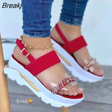 Women Golden Sandals Platform Heels Cross Strap Ankle Peep Toe Beach Party Ladies Shoes Zapatos Sandals shoes for