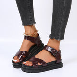 Women Platform Sandals Summer Fashion Flats Sports Shoes 2023 New Designer Brand Walking Shoes Dress Slingback Women