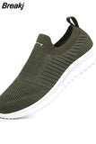 men sneakers light fashion casual shoes slip-on comfortable women pink couple shoes large size gray without