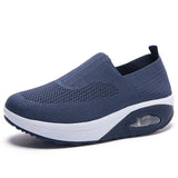 Breakj Breathable Pad Women's Shoes Thick-Soled Sports Casual Shoes Large-Size Flying Shake