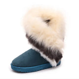 Women Slip on Flat Cotton Shoes Women Light Ankle Boots Female White 2023 Winter Super Warm Snow