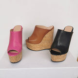 Breakj Mouth A Thick Base Size 47 Slopes And Sexy High Heel Slippers Sandals