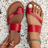 Women Flats Casual Sandals Plus Size Clip Toe Beach Slippers Flip Flops Femme Slip-On Gladiator Sandals Sandalias