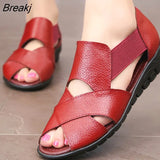 size 35-42 Ladies wedge sandals Shallow Non-slip Fashion Summer shoes women Soft Hard-wearing Sandals
