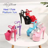Striper Dance Shoes Women Sexy Show Sandals 13 15 17 CM High Heels Platform Sandals Girls Shoe Party Club Drop Sales Size