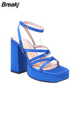Platform High Heels Women Sandals 2023 Brand New Spring Summer Fashion Office Lady Women Shoes Sandals Walking