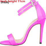2023 Women Sandals Summer Fashion Brand Thin High Heels Ankle Strap Gladiator Sandal Narrow Band Party Pump
