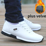 Men's PU Leather Business Casual Shoes Men's Outdoor Breathable Sports Shoes Men's Fashion Loafers Walking