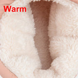 Winter Cotton Shoes for Women Down Waterproof Lightweight Snow Boots Female Thick Bottom Keep Warm Plush Ankle Boots