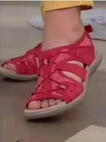 Women Sandals Hollow Out Summer Comfortable Sport Sandals Open Toe Non-Slip Cut Out Soft Female Sandalias De Mujer Plus