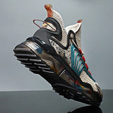 Men Sneakers Platform Men Casual Shoes Hollow Net Tennis Luxury Shoes Fashion Running Walking Shoes For Men Big Size