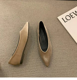 Spring New Brand Women Flat Heel Shoes Fashion Shallow Mouth Slip On Ladies Elegant Casual Loafers Pointed Toe
