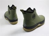Men Waterproof Rain Boots Rubber Ankle Boots Light Outdoor Casual Fishing Boots Students Slip-on Rain Shoes Man Platform