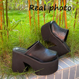 Minimalist Wedge Mules Sandals 2023 Spring Summer Shoes Walking Comfy Great Quality Dropship Women Shoes Mules