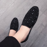 Men Loafers Leather Shoes For Man slip on Dress Shoes Elegant Shoe Fashion Men's Flats club party shoes men Zapatos