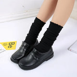 New Round-Headed Uniform Shoes College Style Lolita Black And Brown JK Women's Flat Heel Comfortable Leather