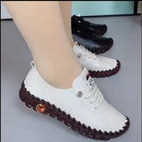 Spring Women Sneakers Casual Women Shoes Platform Loafers Leather Flats Slip-On Mom Shoe Mujer Zapatos Chaussure