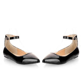 Flats Women 2023 Drsss Shoes Size 50 Candy Colour Pointed Toe Summer Autumn Mary Jane Shoes PU Leather Zapato
