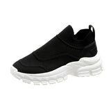 Women's Mesh Breathable Weaven Sneakers Women Light Sneakers Platform Slip on Shoes Female Casual Running Shoes Females