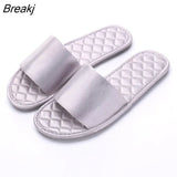 Summer Satin Wedding Couple Slippers Women's Soft Bottom Indoor Home Tpr Breathable Sandals and Slippers Men's Large