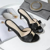 Summer 2023 Low-heeled Women's Shoes Fine-heeled Daily Slippers Sexy Fashion New 41 42 43 Large
