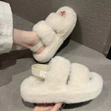 It And Wear It! Online Celebrity Hairy Slippers Women Wear New Style Fairy Ins Chao Slippers In Autumn And Winter Of