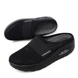 Cushion Slip-On Women Walking Shoes Orthopedic Diabetic Ladies Platform Mules Mesh Lightweight Slippers Wedge Female