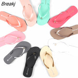 New Summer New Clip Toe Slippers Fashion Outdoor Flat Beach Sandals Female Anti-slip Casual Flip Flops Pantuflas De