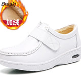 Women's Shoes Simple and Fashionable Small White Shoes Autumn and Winter New Style Nurse's Single Shoes Thick Soled Shoes