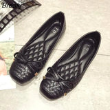 Flats for Women Boat Shoes Elegant Office Lady Shoes Casual Women Flats Soft Comfortable Flat Shoes Black Blue