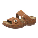 Sandals Women Summer Platform Sandals Women Elegant Low Heels Sandals Slippers Zapatos Mujer Wedge Heeled Sandals