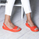 Women Sandals Flops Fashion Rome Slip-On Breathable Non-slip Shoes Woman Slides Solid Casual Female 2023