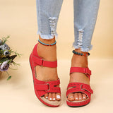 2024 Summer Casual Fish Mouth Sandals, Roman Style Sandals, Women Wear Velcro Casual Shoes, Beach
