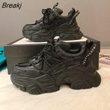 Women Shoes 2023 Designer Sneakers Fashion Outdoor Flats Causal Lace Up Shoes Female Breathable Ladies Footwear