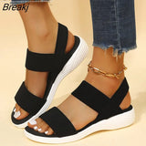 Sandals Women Wedges Sandal Ankle Buckle Open Toe Fish Mouth Platform Swing Summer Woman Beach Shoes Fashion 2023