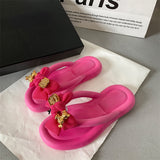 Women Slippers Cute Clip Toe Flip Flops Shoes Female Platform Outdoor Fashion Beach Sandals Ladiew Casual Flat
