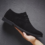 Men Shoes England Trend Casual Shoes Male Suede Oxford Boots Wedding Leather Dress Shoes Men Flats Zapatillas Hombre Plus