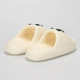 2024 Summer Cartoon Slippers Women Comfy Thick Platform Cloud Slides Woman Eva Soft Non Slip Bathroom Flip Flops