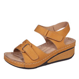 Summer Trend Women Sandals Soft Bottom Wedge Heels Sandals Women Platform Sandalias Mujer Elegant Wedges Shoes for