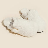 Women Fur Slippers Mules Shoes Flats Platform Short Plush Warm Flip Flops Home Cotton Shoes New Winter Designer