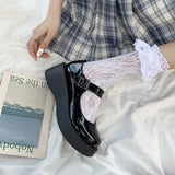 2024, The New Spring And Summer Mary Jane Shoes Loose Cake Bottom Bow Students JK All Kinds Of Sweet